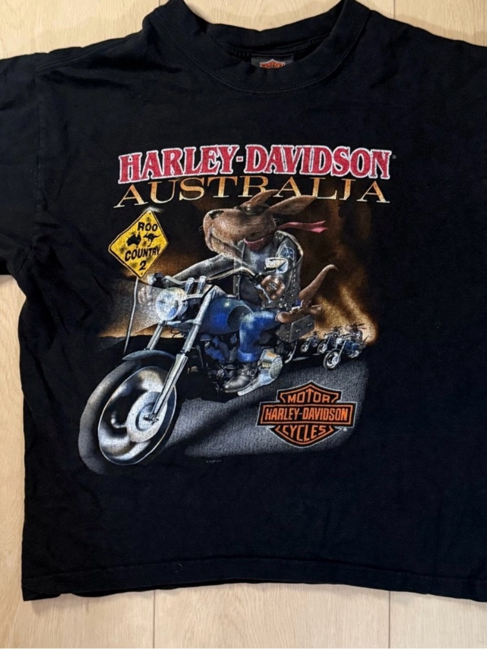 Harley-Davidson Black Australia Motorcycle Graphic Tee